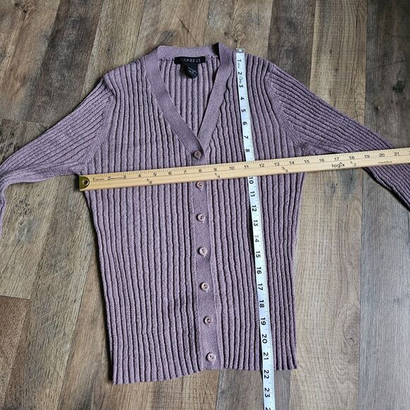 Express Vintage Sleeveless Turtleneck Sweater & Vardigan Set - Fine Ribbed - Sm - Picture 8 of 8